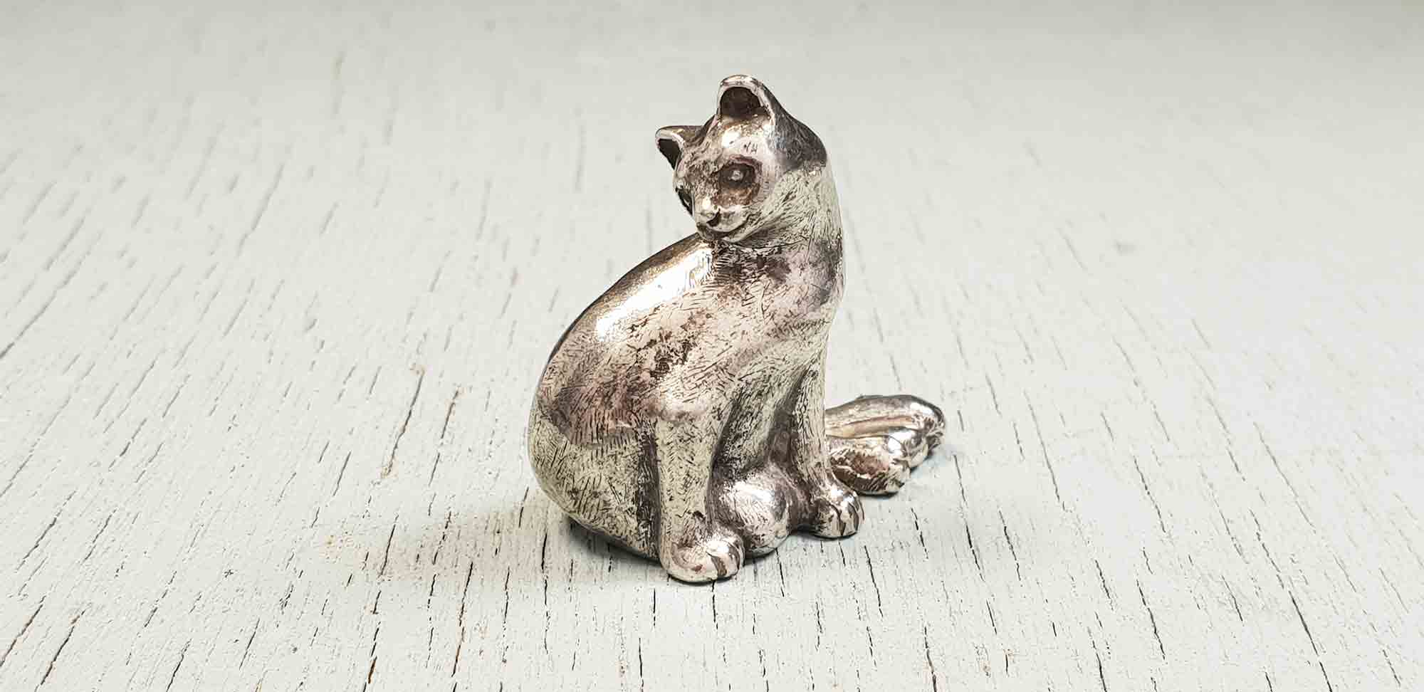 Figurine chat  Étains du Campanile - EtainPassion