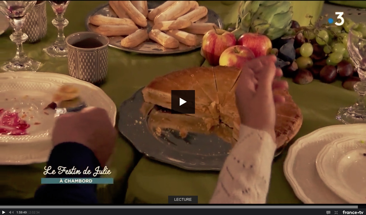 Festin de Julie Chambord assiette etain