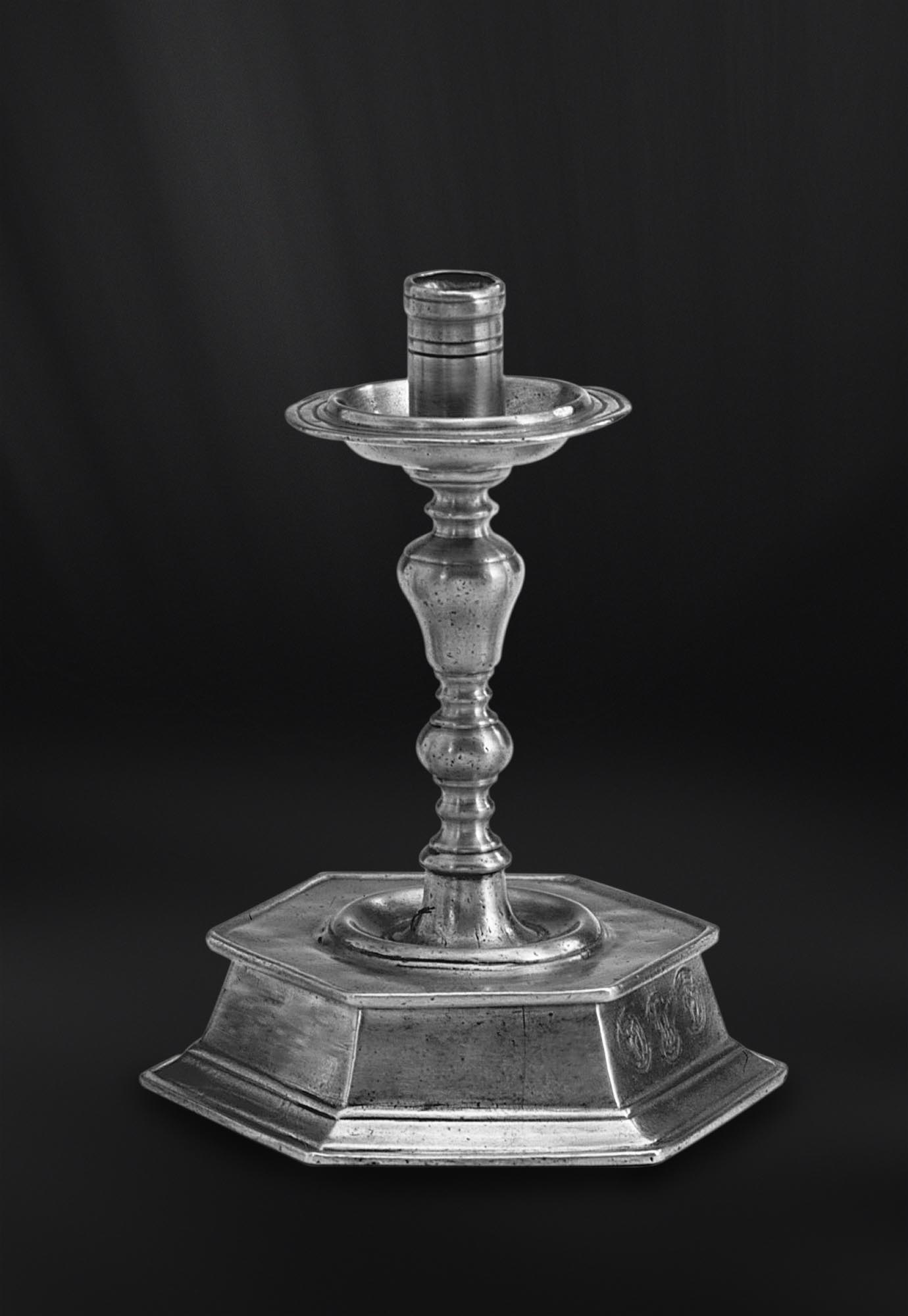 BOUGEOIR etain antique